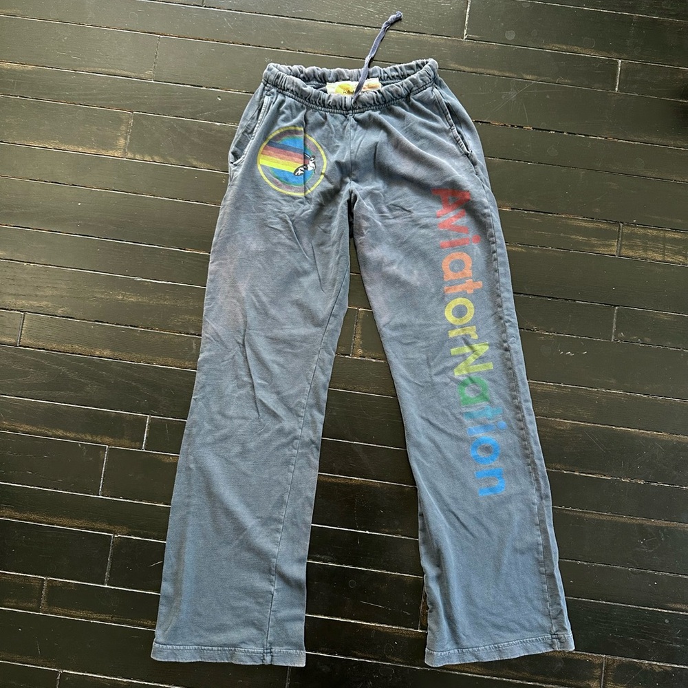 Aviator Nation blue sweatpants women’s size small